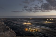 Aussicht auf Garzweiler Tagebau II, nahe Keyenberg